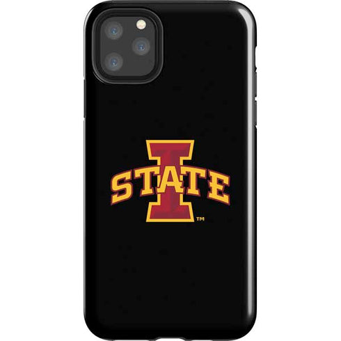 Iowa State University Primary Logo Black iPhone 11 Pro Max Impact Case