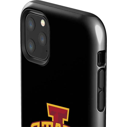 Iowa State University Primary Logo Black iPhone 11 Pro Max Impact Case
