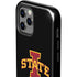Iowa State University Primary Logo Black iPhone 12 Pro Impact Case