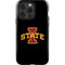 Iowa State University Primary Logo Black iPhone 13 Pro Impact Case
