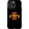 Iowa State University Primary Logo Black iPhone 14 Pro Impact Case
