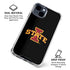 Iowa State University Primary Logo Black iPhone 15 Clear Case