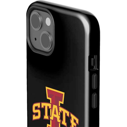 Iowa State University Primary Logo Black iPhone 15 Impact Case