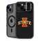 Iowa State University Primary Logo Black iPhone 15 Plus Kickstand Case