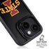Iowa State University Primary Logo Black iPhone 15 Plus Kickstand Case