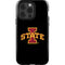 Iowa State University Primary Logo Black iPhone 15 Pro Impact Case