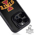 Iowa State University Primary Logo Black iPhone 15 Pro Kickstand Case