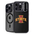 Iowa State University Primary Logo Black iPhone 15 Pro Max Kickstand Case