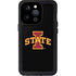 Iowa State University Primary Logo Black iPhone 15 Pro Waterproof Case