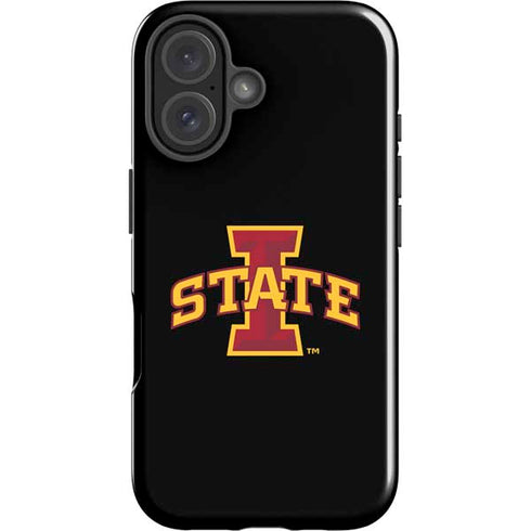 Iowa State University Primary Logo Black iPhone 16 Impact Case