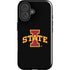 Iowa State University Primary Logo Black iPhone 16 Impact Case