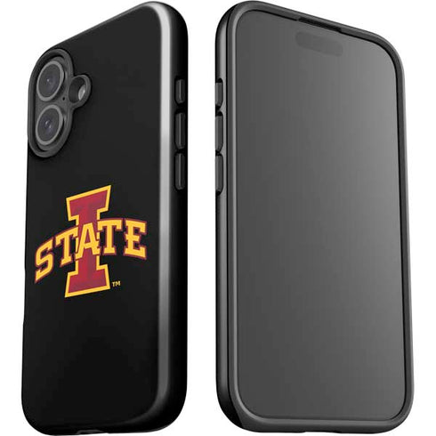 Iowa State University Primary Logo Black iPhone 16 Impact Case