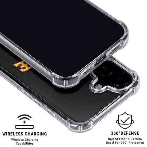 Iowa State University Primary Logo Black iPhone 16 MagSafe Case