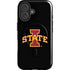 Iowa State University Primary Logo Black iPhone 16 Magsafe Impact Case