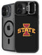 Iowa State University Primary Logo Black iPhone 16 Plus Kickstand Case