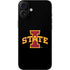 Iowa State University Primary Logo Black iPhone 16 Plus Skin