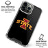 Iowa State University Primary Logo Black iPhone 16 Pro Max Clear Case