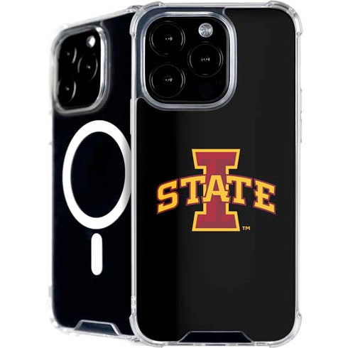 Iowa State University Primary Logo Black iPhone 16 Pro Max MagSafe Case