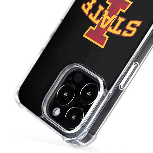 Iowa State University Primary Logo Black iPhone 16 Pro Max MagSafe Case