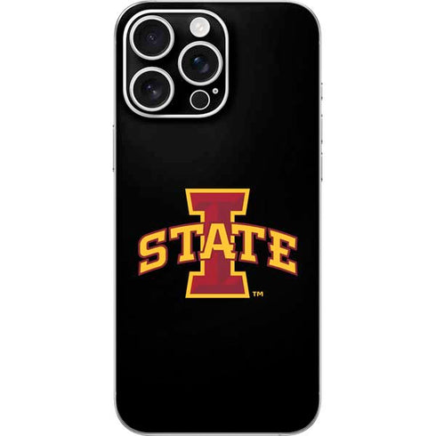 Iowa State University Primary Logo Black iPhone 16 Pro Max Skin