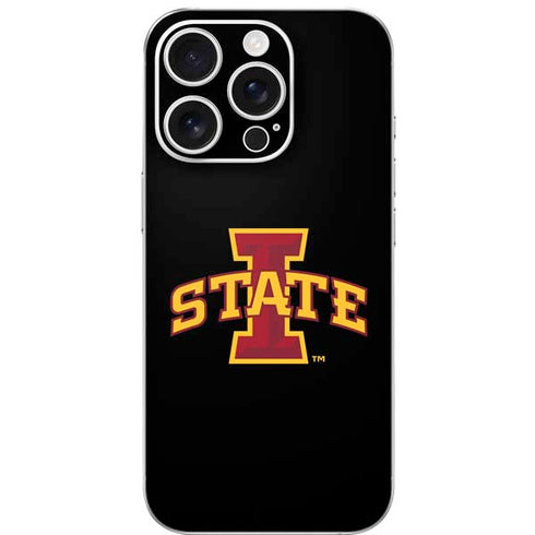 Iowa State University Primary Logo Black iPhone 16 Pro Skin