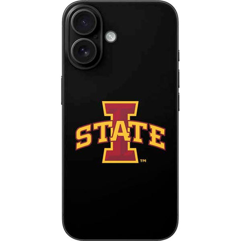 Iowa State University Primary Logo Black iPhone 16 Skin