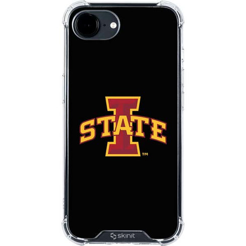Iowa State University Primary Logo Black iPhone 16e Clear Case