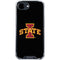 Iowa State University Primary Logo Black iPhone 16e Clear Case