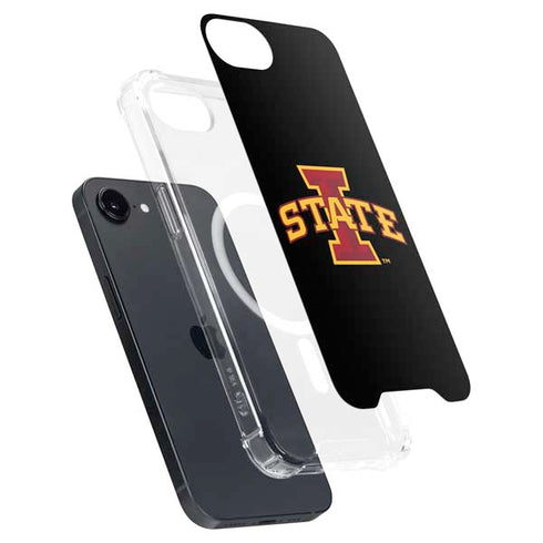 Iowa State University Primary Logo Black iPhone 16e MagSafe Case