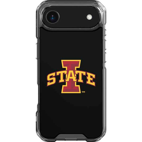 Iowa State University Primary Logo Black iPhone 17 Air Clear Case