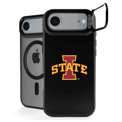 Iowa State University Primary Logo Black iPhone 17 Air Kickstand Case