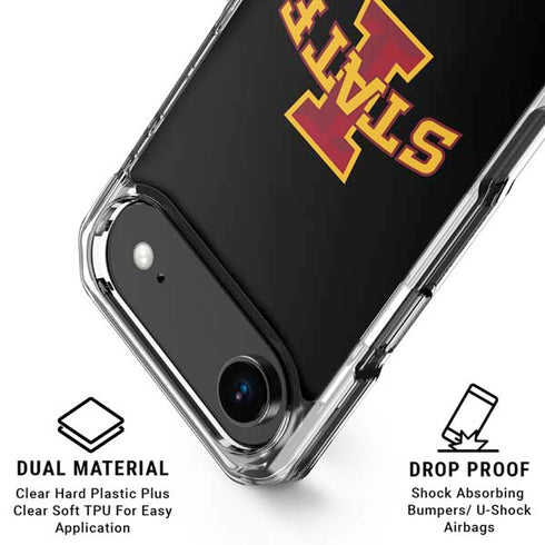 Iowa State University Primary Logo Black iPhone 17 Air MagSafe Case