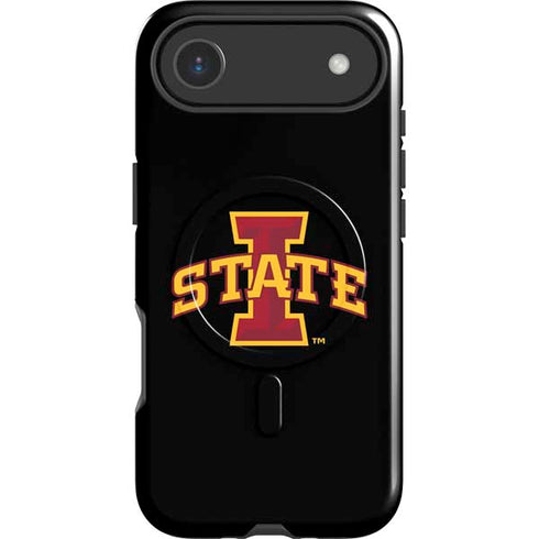 Iowa State University Primary Logo Black iPhone 17 Air Magsafe Impact Case