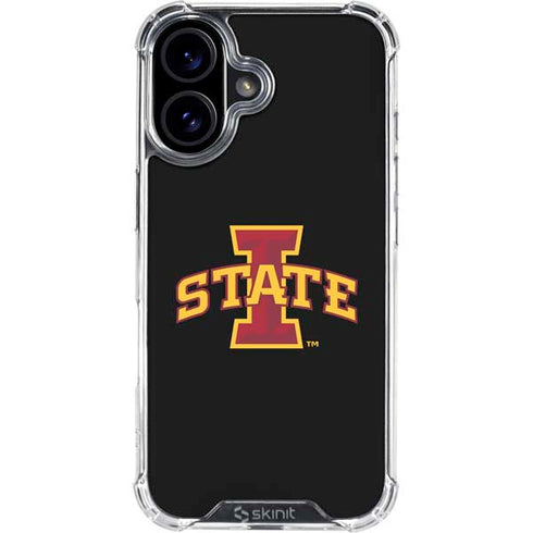 Iowa State University Primary Logo Black iPhone 17 Clear Case