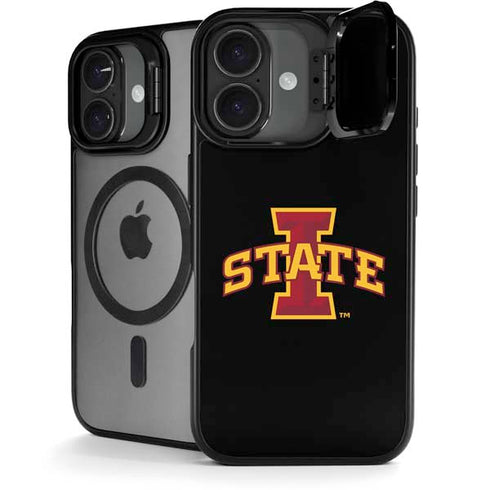 Iowa State University Primary Logo Black iPhone 17 Kickstand Case