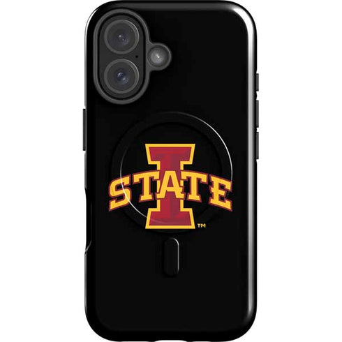 Iowa State University Primary Logo Black iPhone 17 Magsafe Impact Case