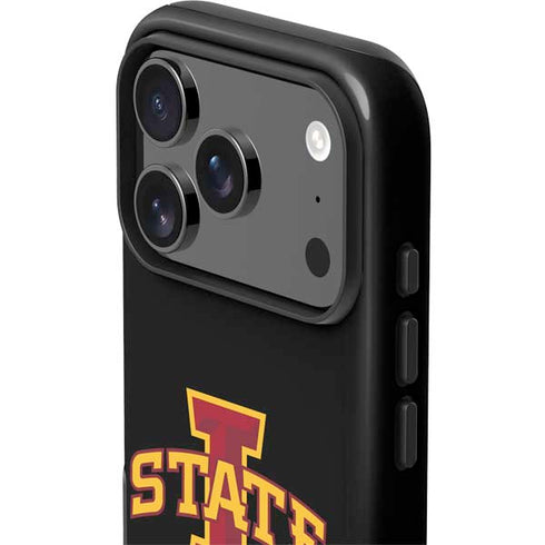 Iowa State University Primary Logo Black iPhone 17 Pro Impact Case