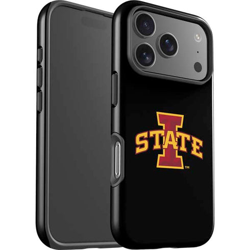Iowa State University Primary Logo Black iPhone 17 Pro Max Impact Case
