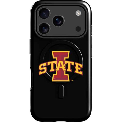 Iowa State University Primary Logo Black iPhone 17 Pro Max Magsafe Impact Case
