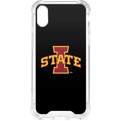 Iowa State University Primary Logo Black iPhone XS Clear Case