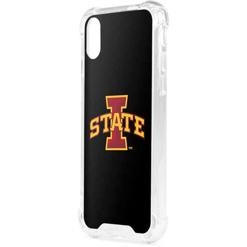 Iowa State University Primary Logo Black iPhone XS Clear Case