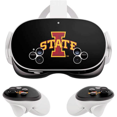 Iowa State University Primary Logo Black Meta Quest 3S Skin