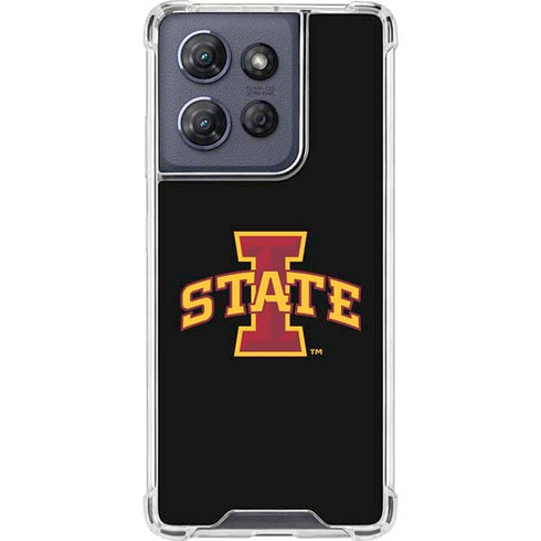Iowa State University Primary Logo Black Moto G 5G (2025) Clear Case