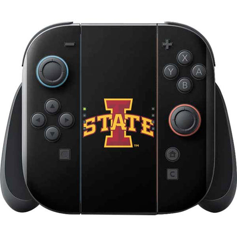 Iowa State University Primary Logo Black Nintendo Switch 2 (2025) with Joy-Con Skin