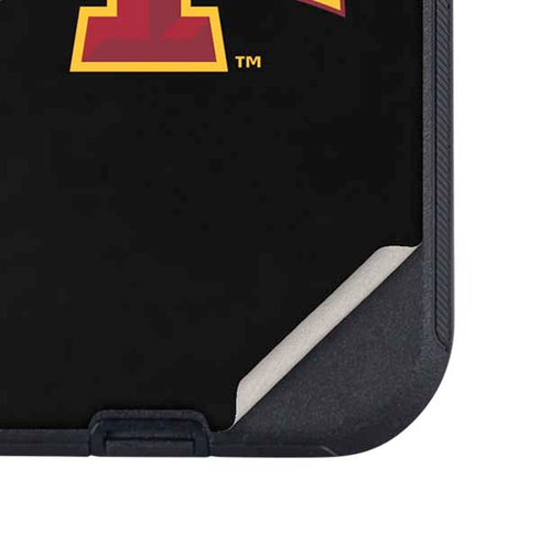 Iowa State University Primary Logo Black Otterbox Defender iPhone Skin