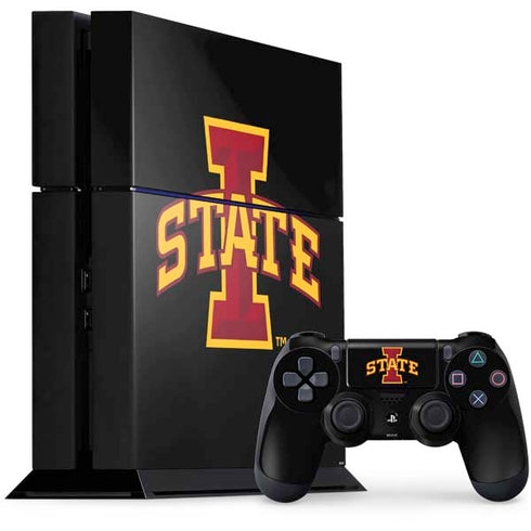 Iowa State University Primary Logo Black PlayStation PS4 Skins