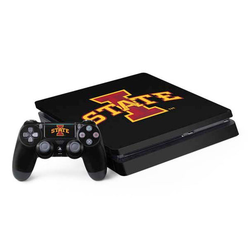 Iowa State University Primary Logo Black PlayStation PS4 Skins