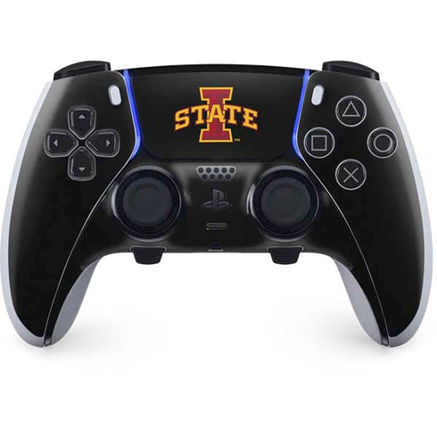 Iowa State University Primary Logo Black PS5 DualSense Edge Pro Controller Skin