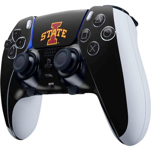 Iowa State University Primary Logo Black PS5 DualSense Edge Pro Controller Skin