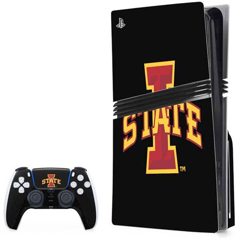 Iowa State University Primary Logo Black PlayStation PS5 Skins